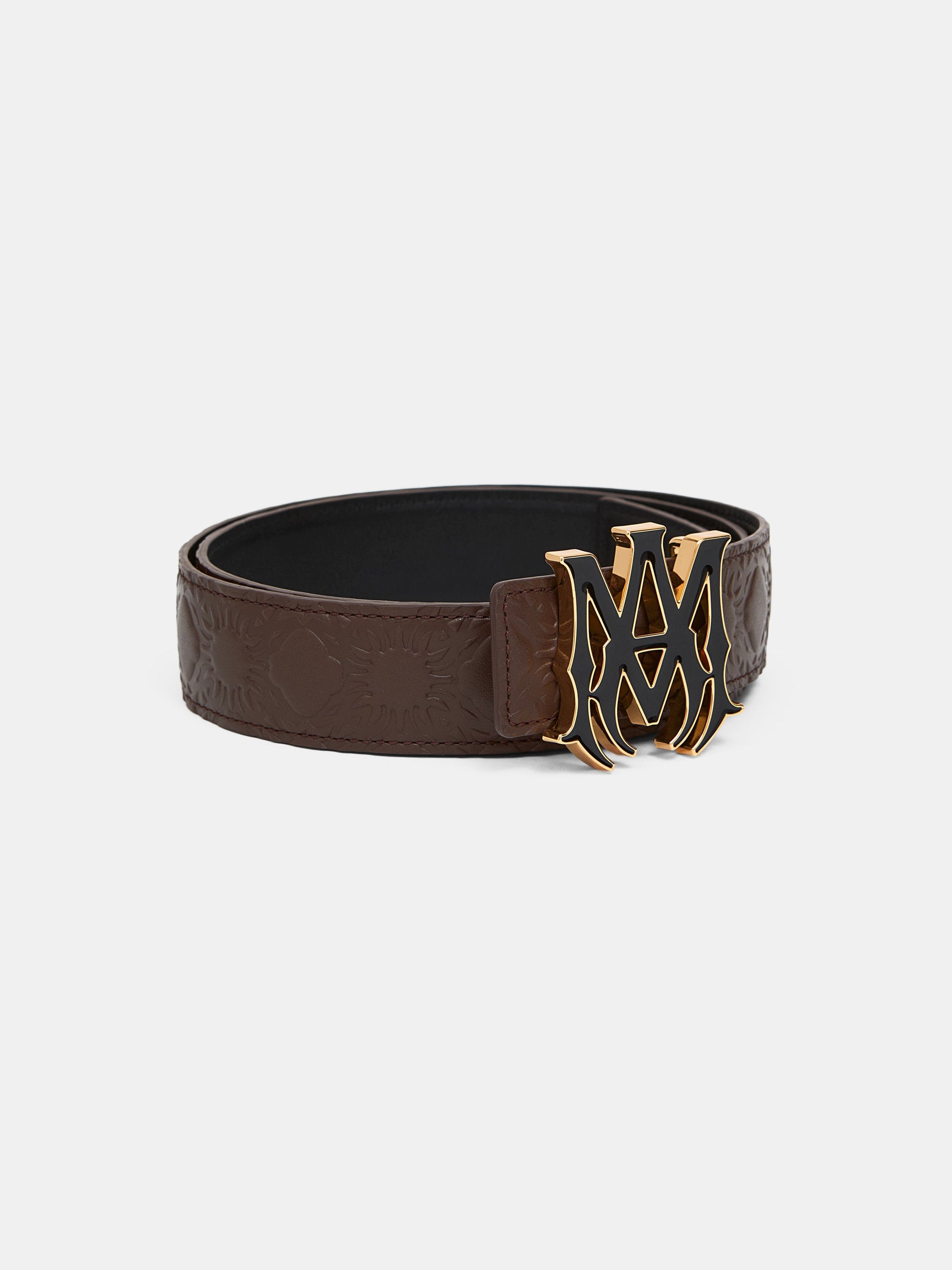 Ma Quad Leather 4cm Belt - Dark Brown | Amiri Sale