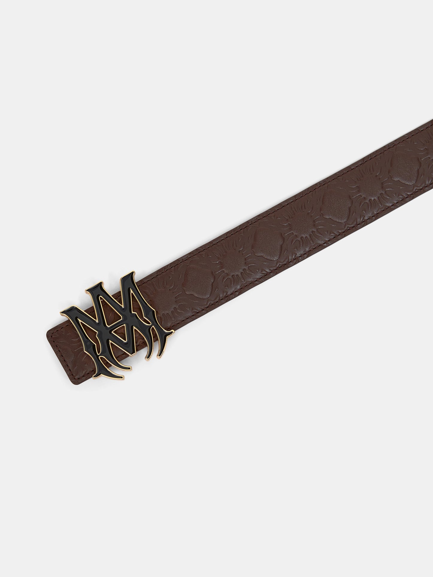 Ma Quad Leather 4cm Belt - Dark Brown | Amiri Sale