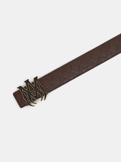 Ma Quad Leather 4cm Belt - Dark Brown | Amiri Sale