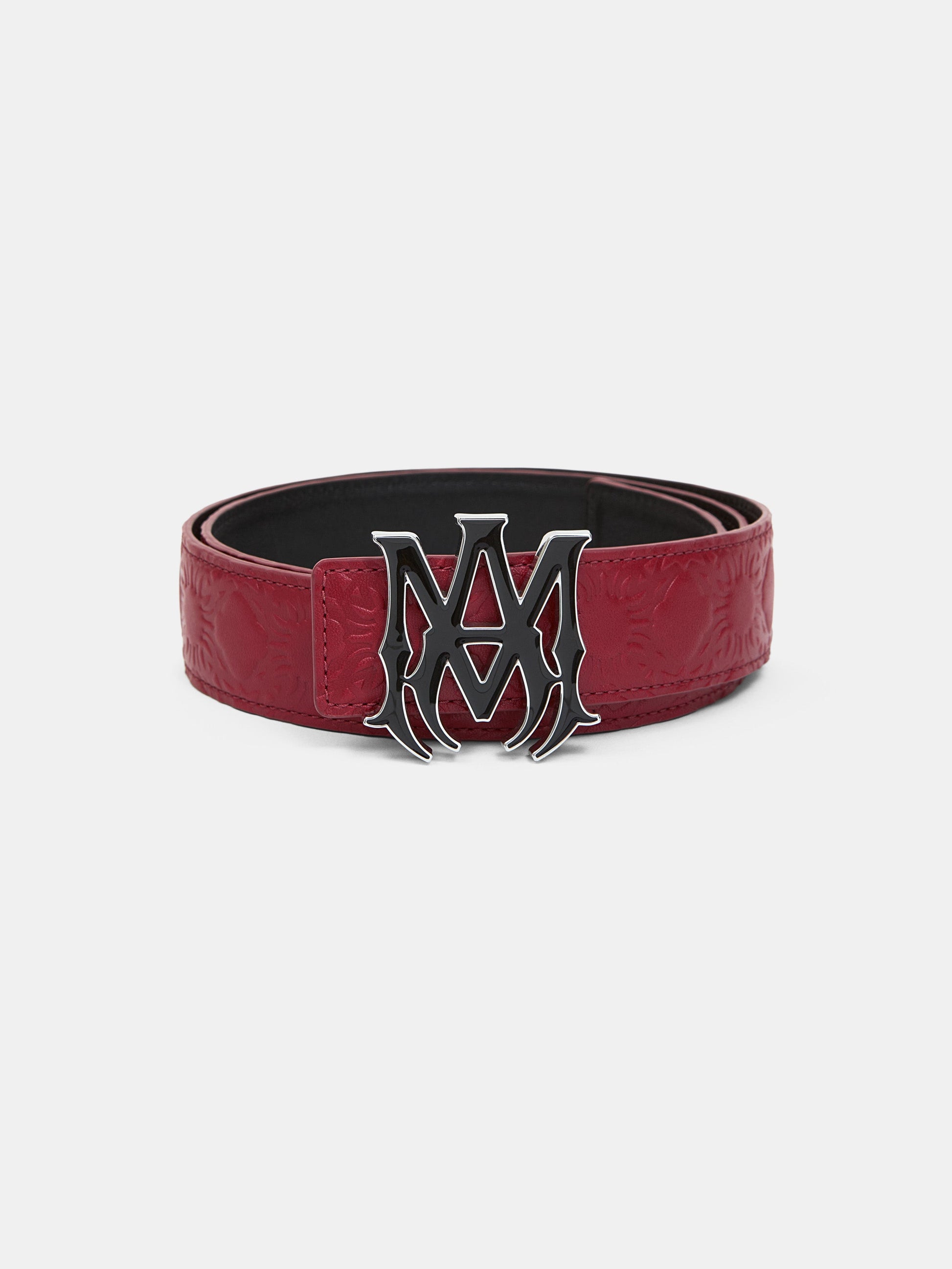 Ma Quad Leather 4cm Belt - Red Rose | Amiri Value