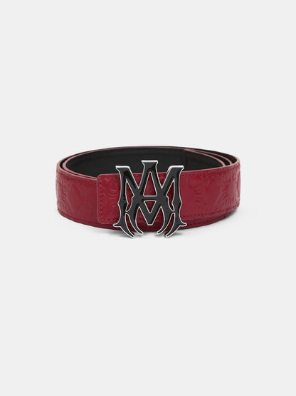 Ma Quad Leather 4cm Belt - Red Rose | Amiri Value