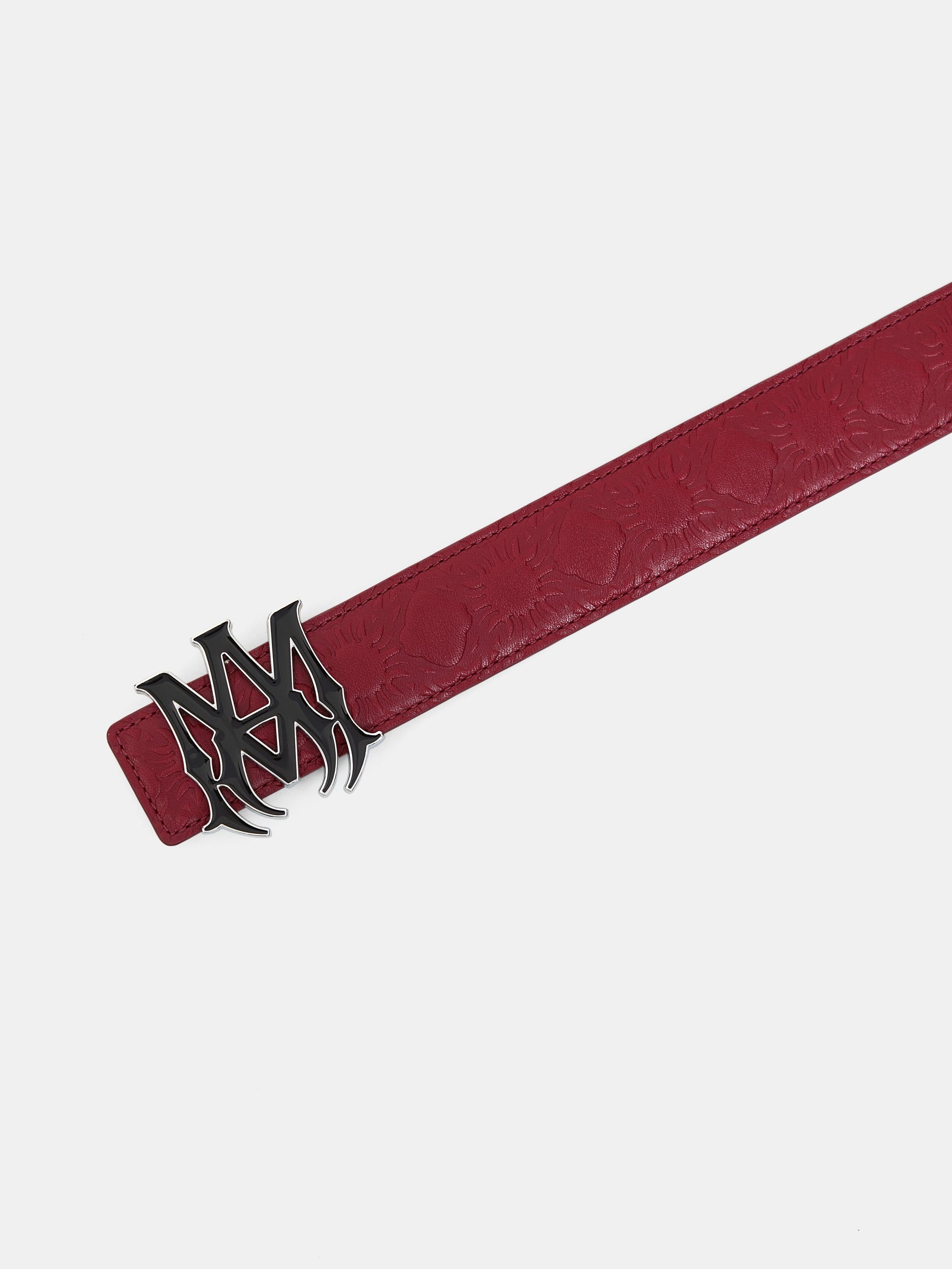 Ma Quad Leather 4cm Belt - Red Rose | Amiri Value