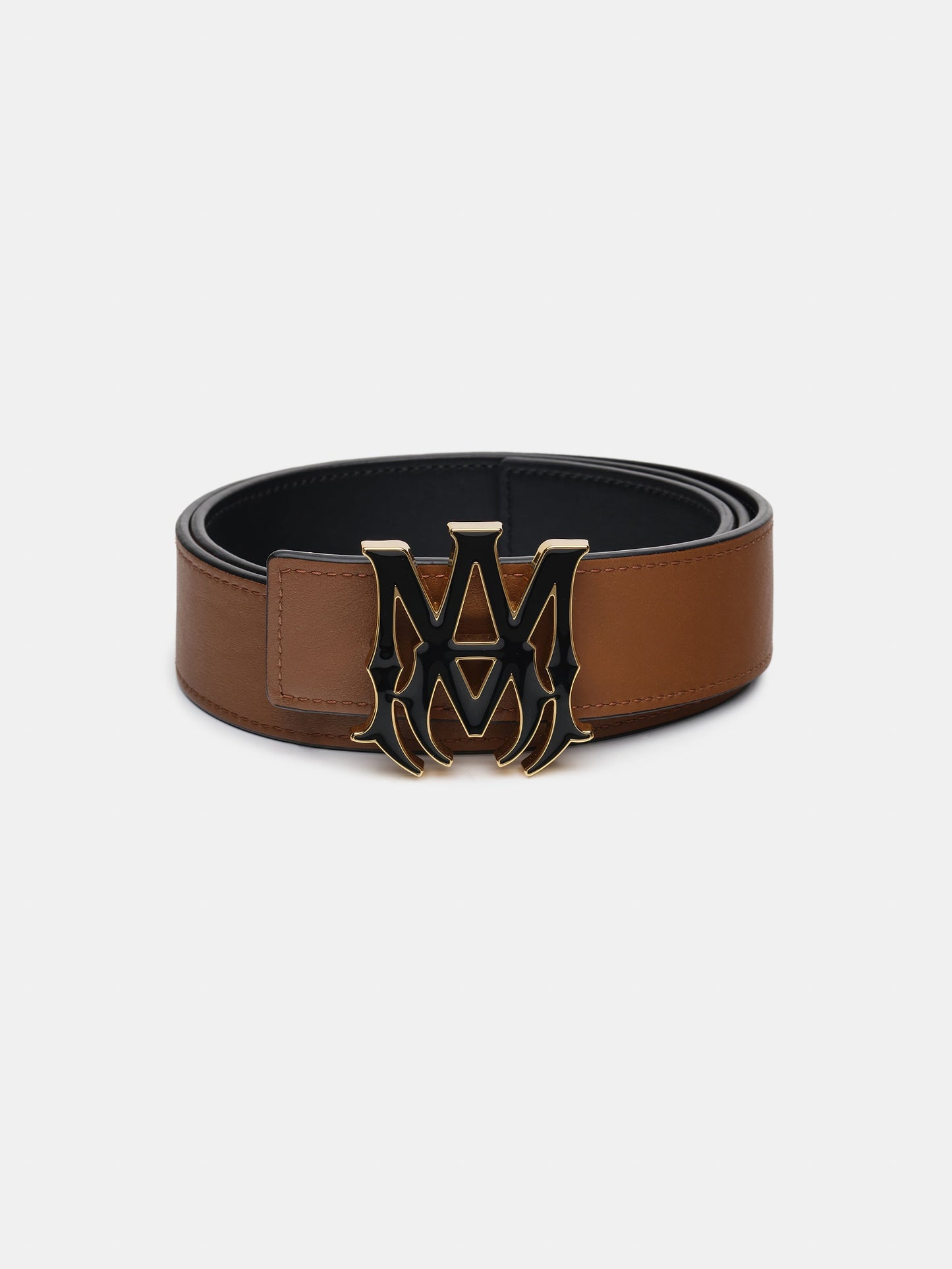 Ma 4cm Enamel Belt - Black Brown | Amiri Affordable