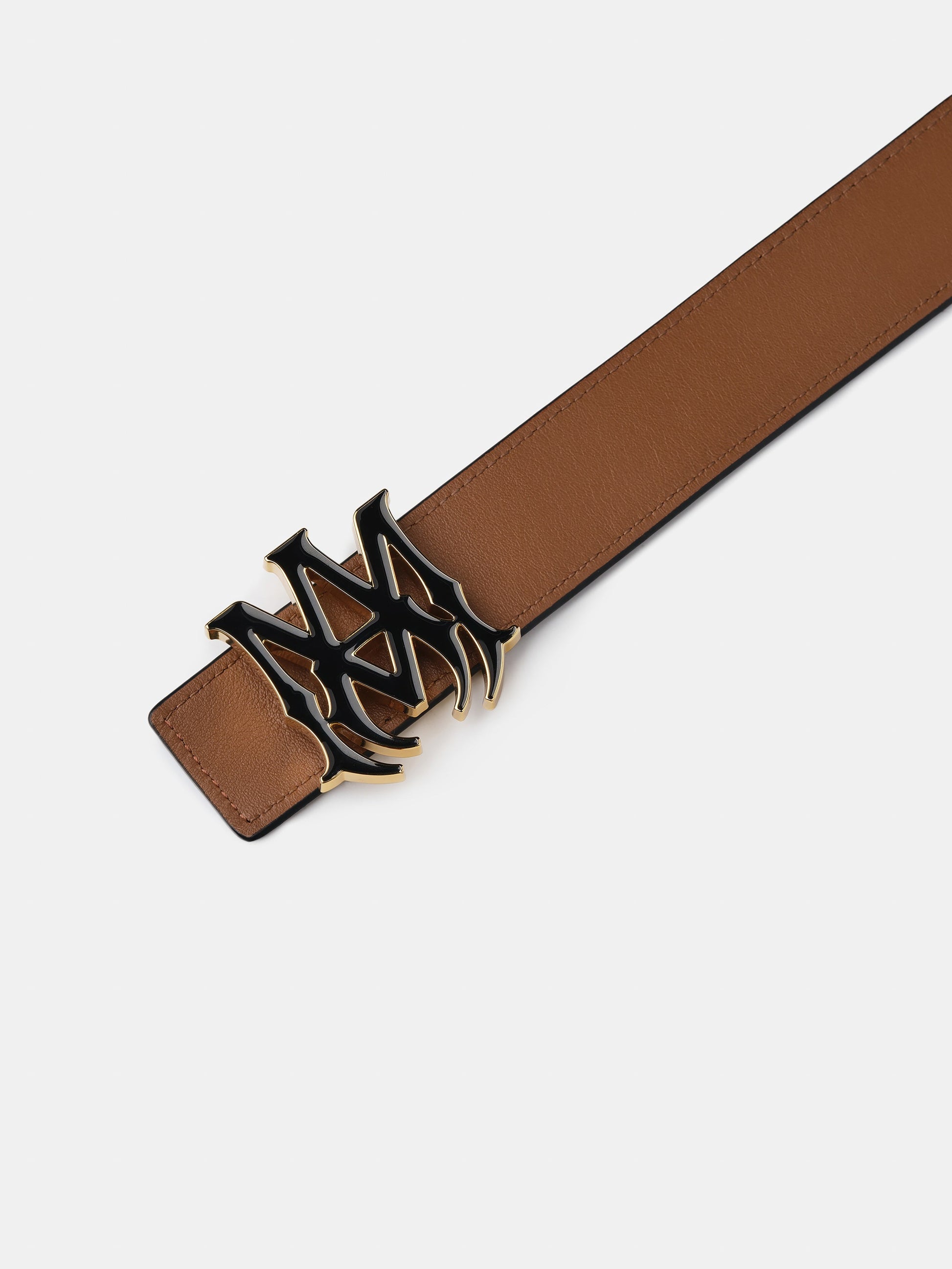 Ma 4cm Enamel Belt - Black Brown | Amiri Affordable
