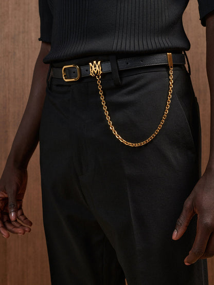 Ma 2cm Chain Belt - Black Gold | Amiri Great Deal