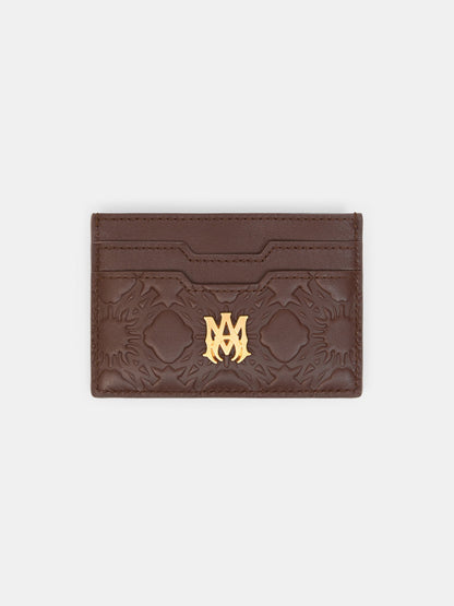 Ma Quad Leather Card Holder - Dark Brown | Amiri Sale