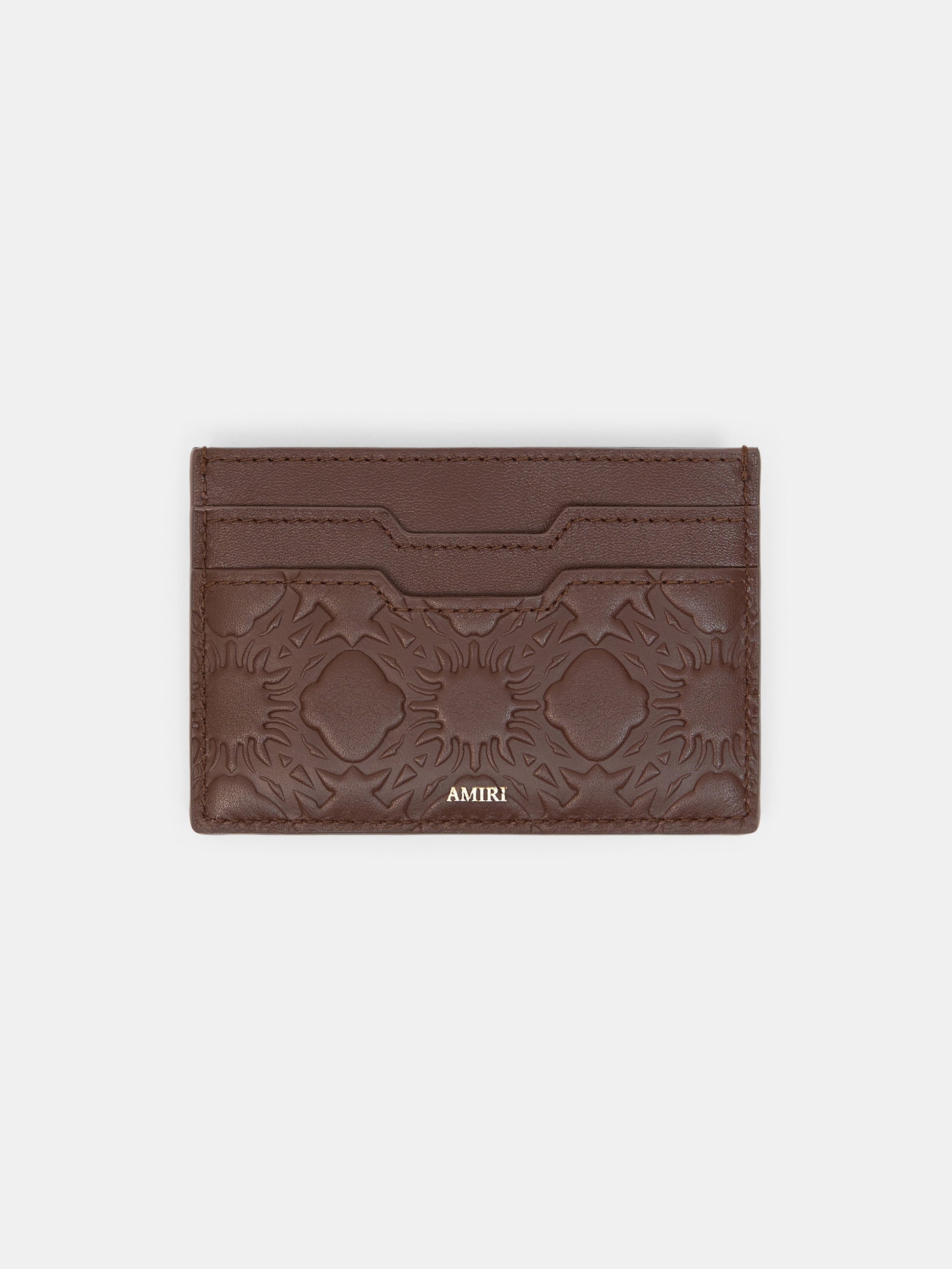 Ma Quad Leather Card Holder - Dark Brown | Amiri Sale