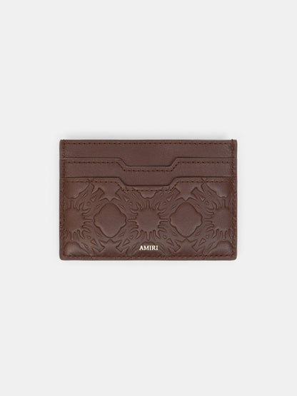 Ma Quad Leather Card Holder - Dark Brown | Amiri Sale