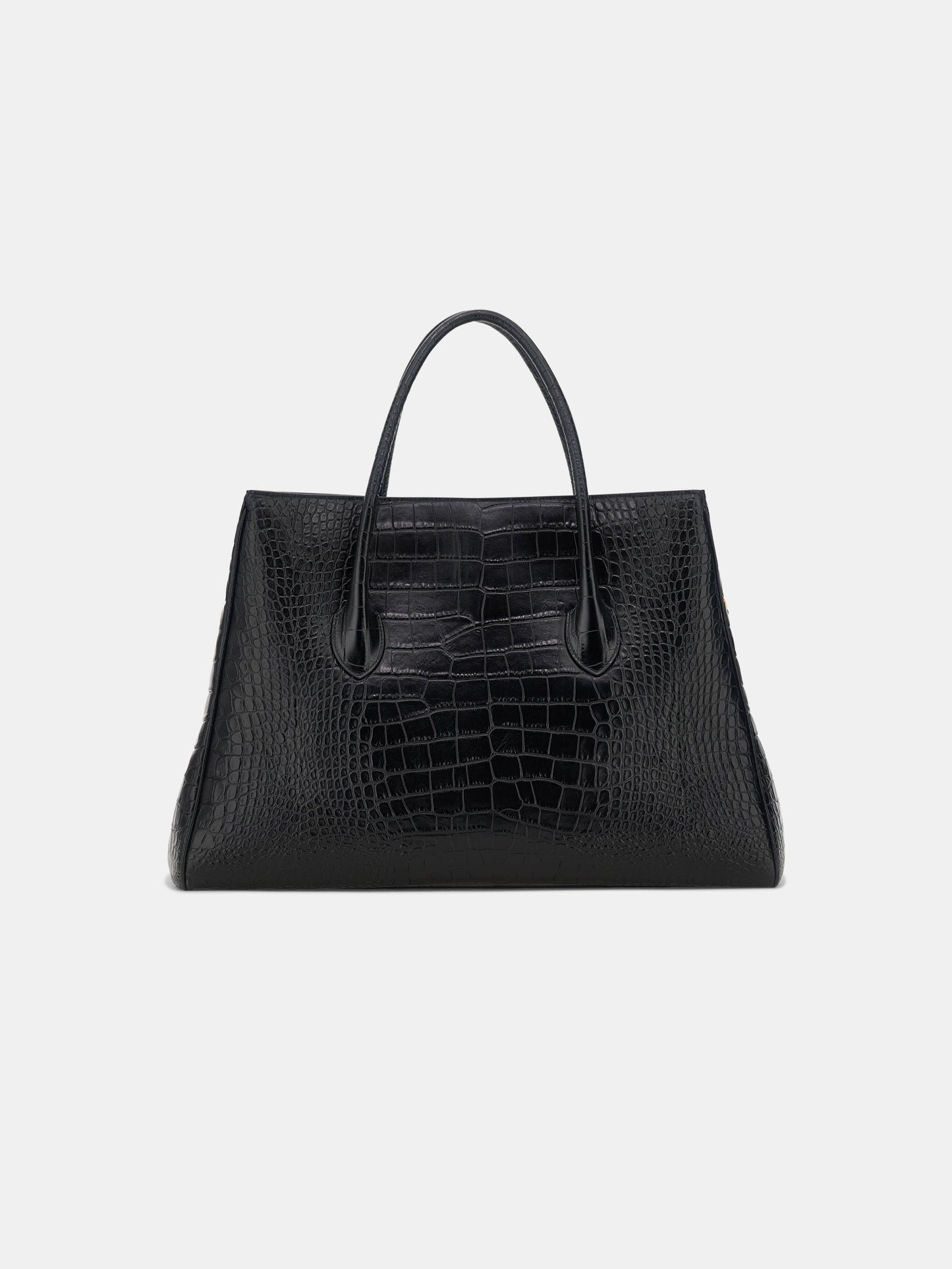 Embossed Croc Honey 50 Tote - Black | Amiri Online