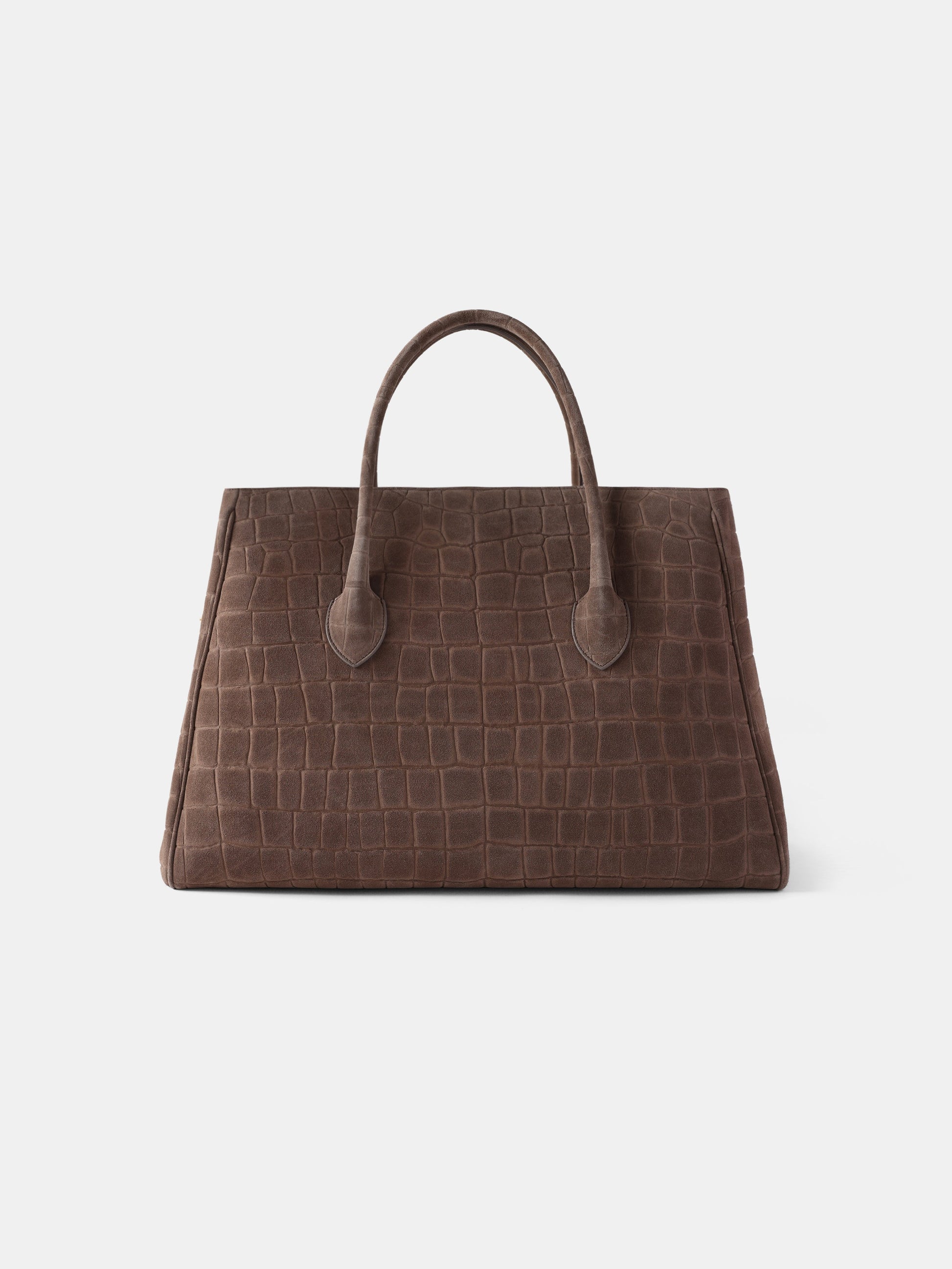 Suede Croc Honey 50 Tote - Dark Brown | Amiri Value
