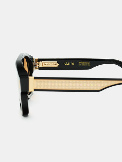 Wilshire Sunglasses - Black Brown | Amiri Affordable
