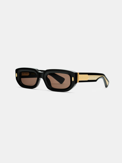 Fairfax Exposed External Sunglasses - Black Gold | Amiri Featured