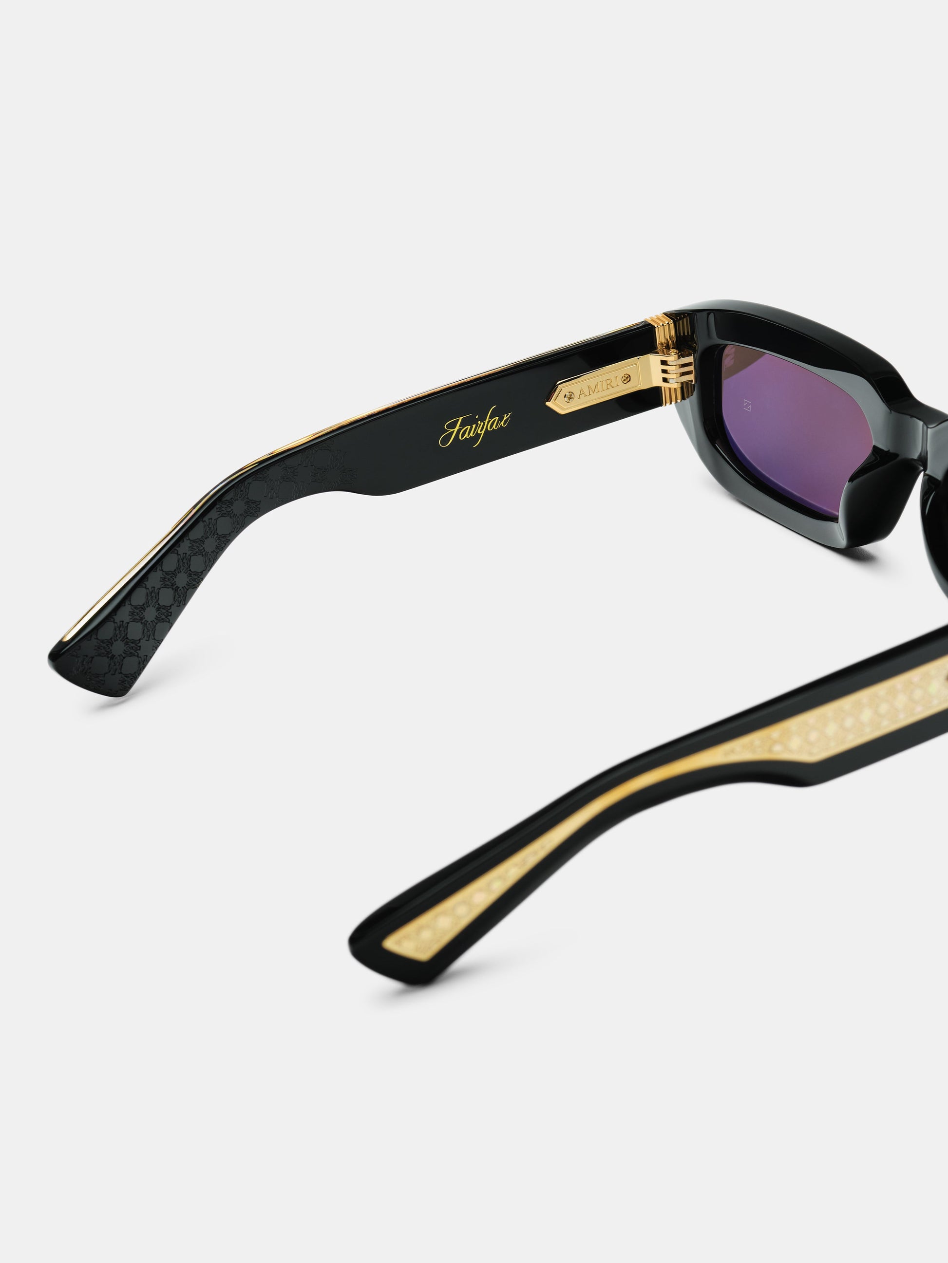 Fairfax Exposed External Sunglasses - Black Gold | Amiri Featured
