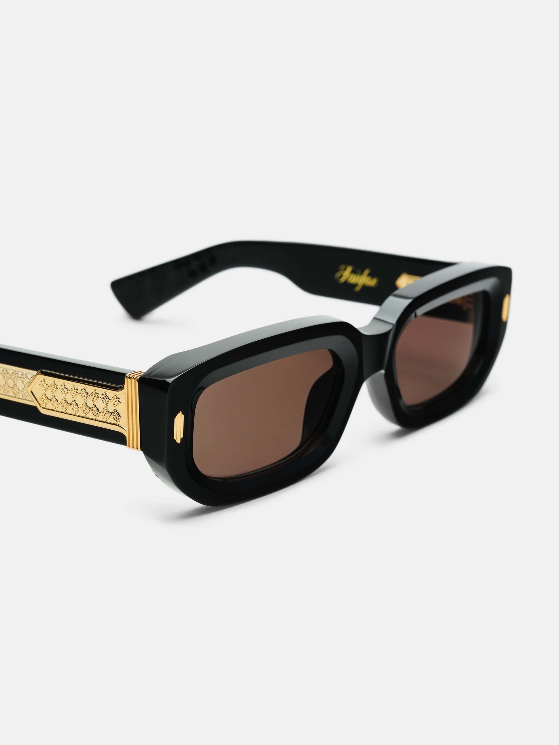 Fairfax Exposed External Sunglasses - Black Gold | Amiri Featured