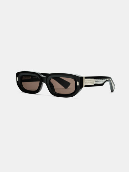 Fairfax Exposed External Sunglasses - Black Silver | Amiri Popular Choice