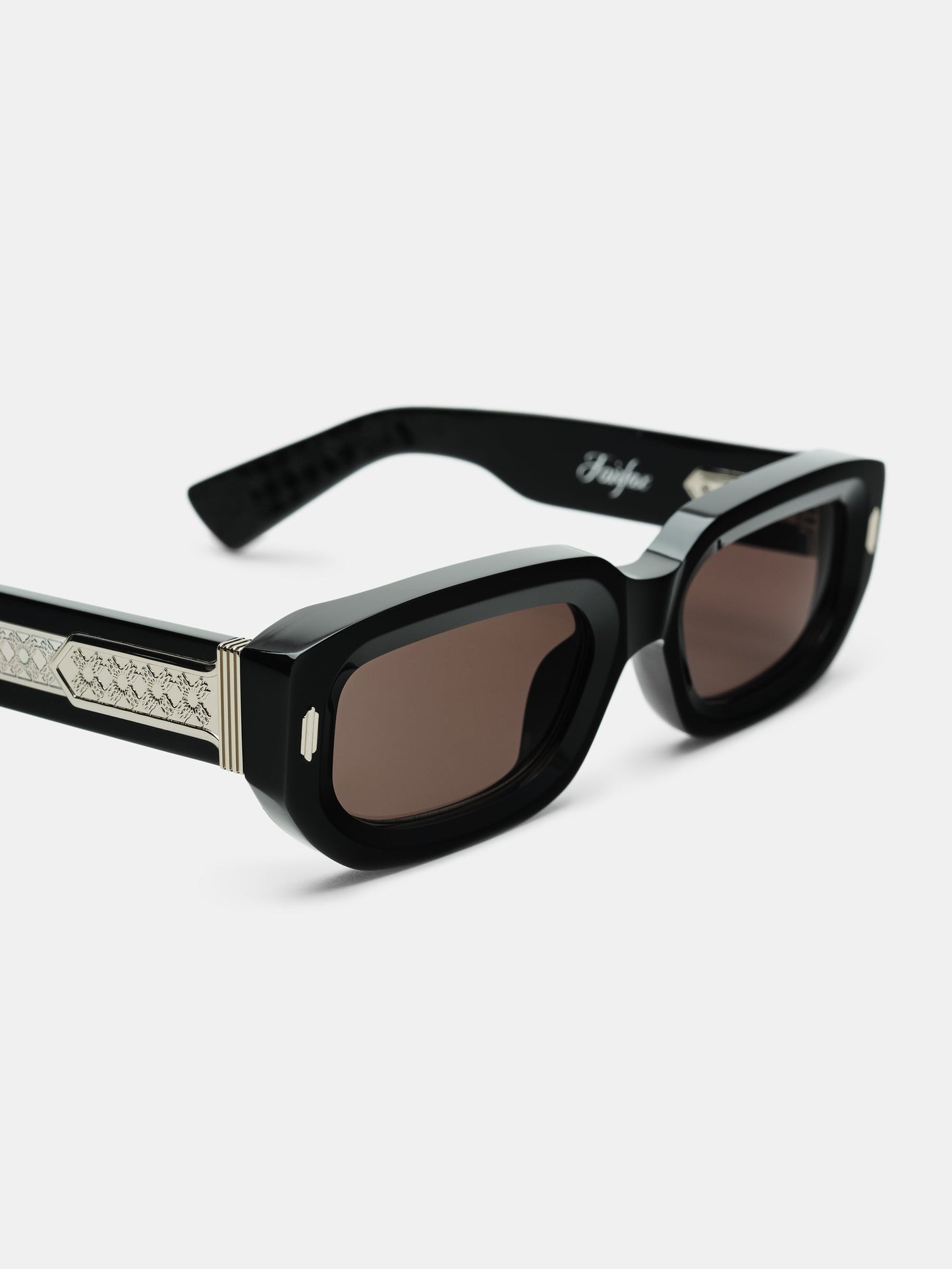 Fairfax Exposed External Sunglasses - Black Silver | Amiri Popular Choice