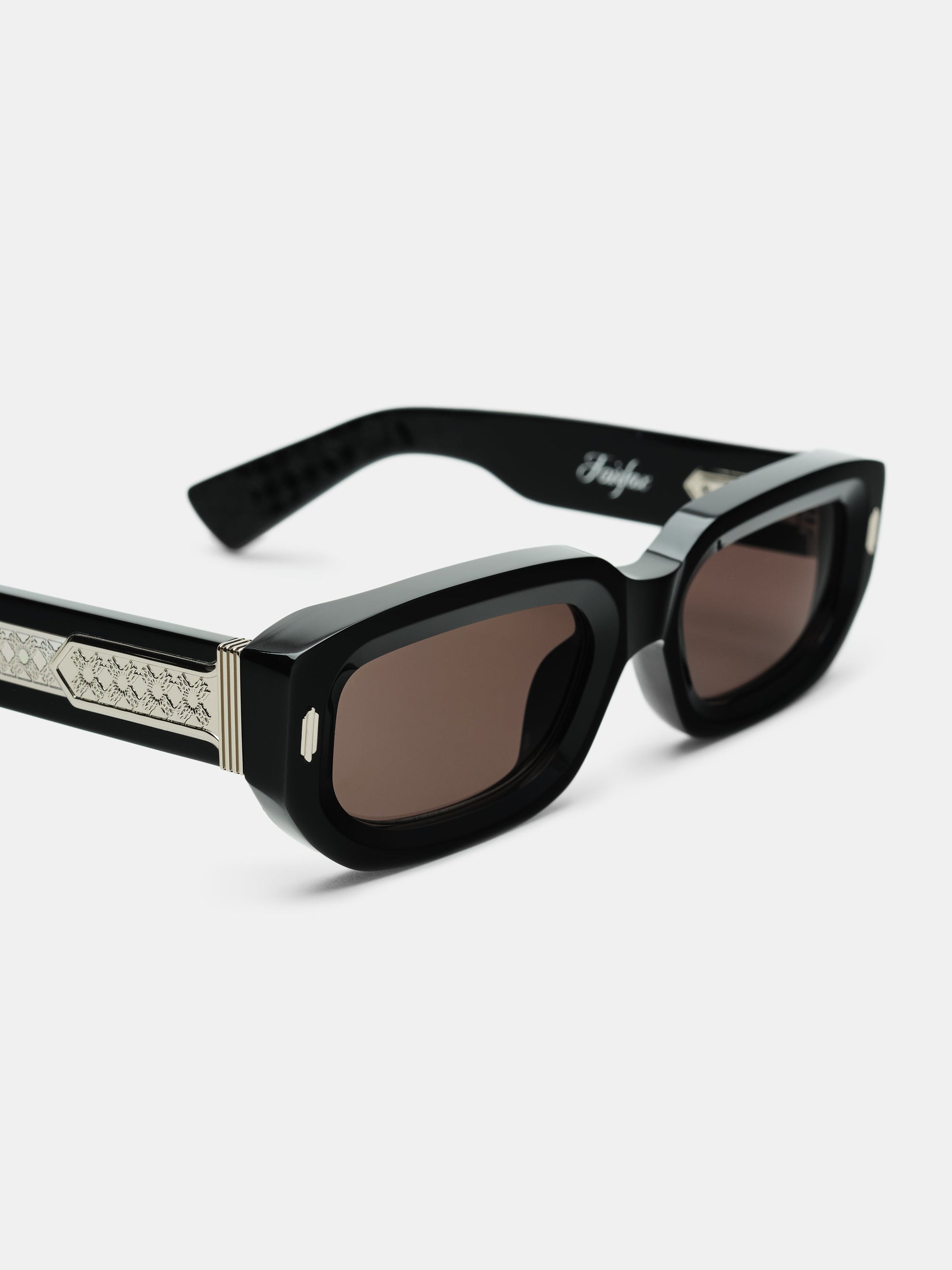 Fairfax Exposed External Sunglasses - Black Silver | Amiri Popular Choice