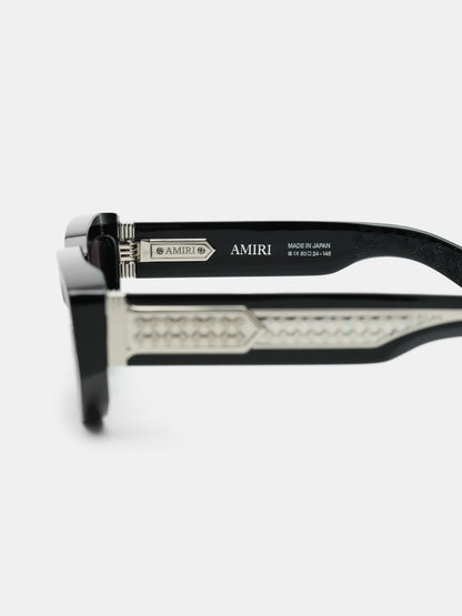 Fairfax Exposed External Sunglasses - Black Silver | Amiri Popular Choice