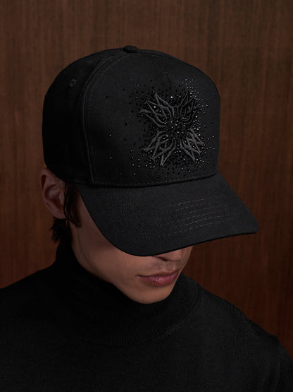 Ma Quad Crystal Canvas Hat - Black | Amiri Popular Choice