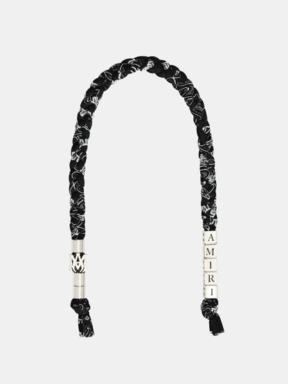 Amiri Braided Keychain - Black | Amiri Value