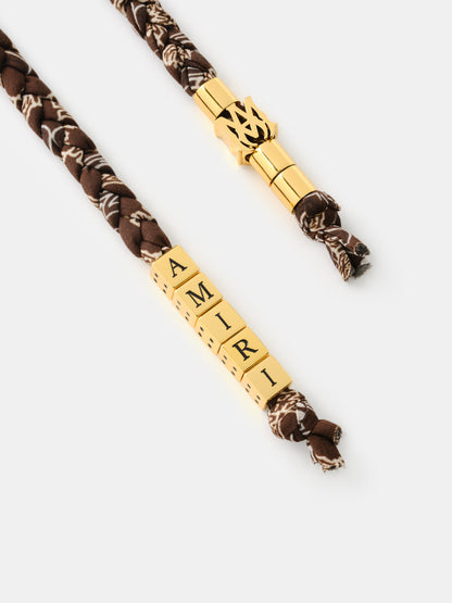 Amiri Braided Keychain - Tobacco | Amiri Affordable