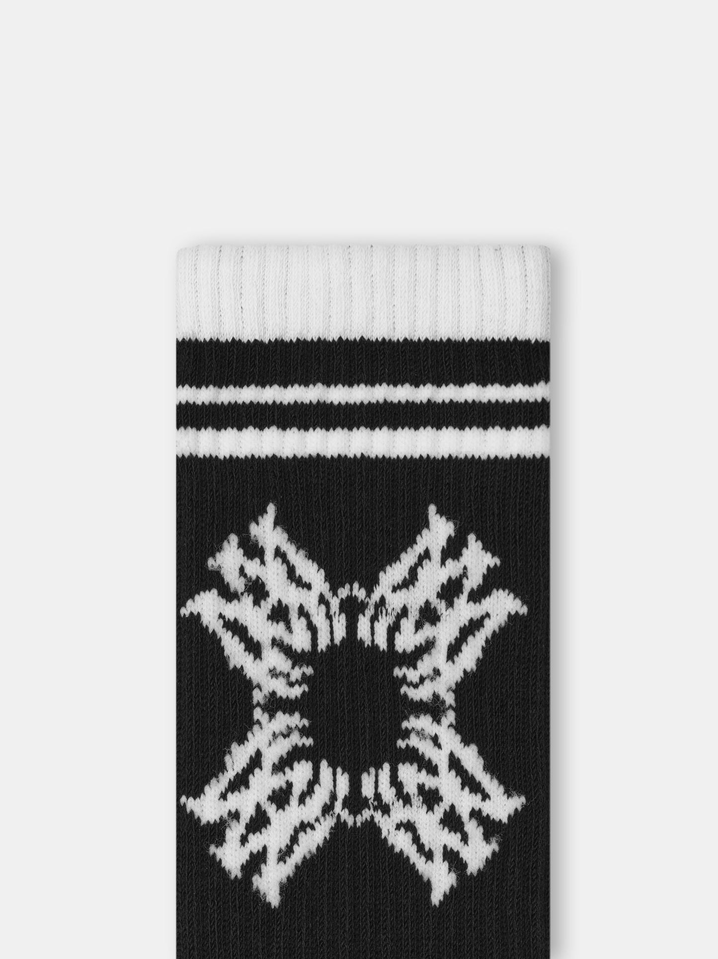 Ma Quad Sock - Black White | Amiri Online