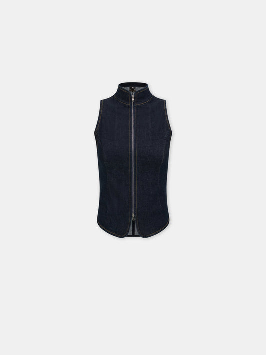 Amiri Raw Denm Zip Top - Raw Indigo | Amiri Online