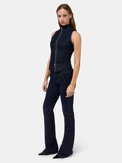 Amiri Raw Denm Zip Top - Raw Indigo | Amiri Online