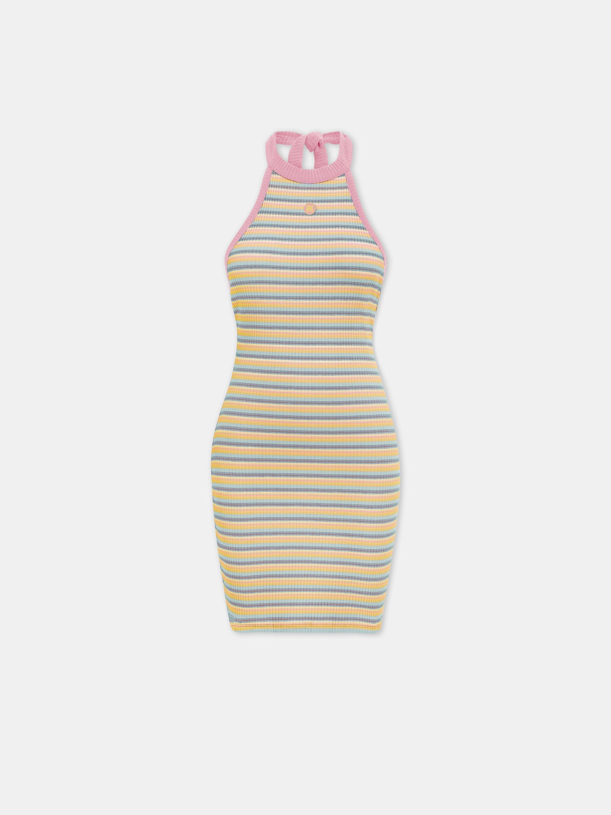 Ma Striped Halter Mini Dress - Multi | Amiri Budget Friendly