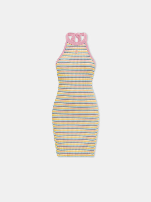 Ma Striped Halter Mini Dress - Multi | Amiri Budget Friendly