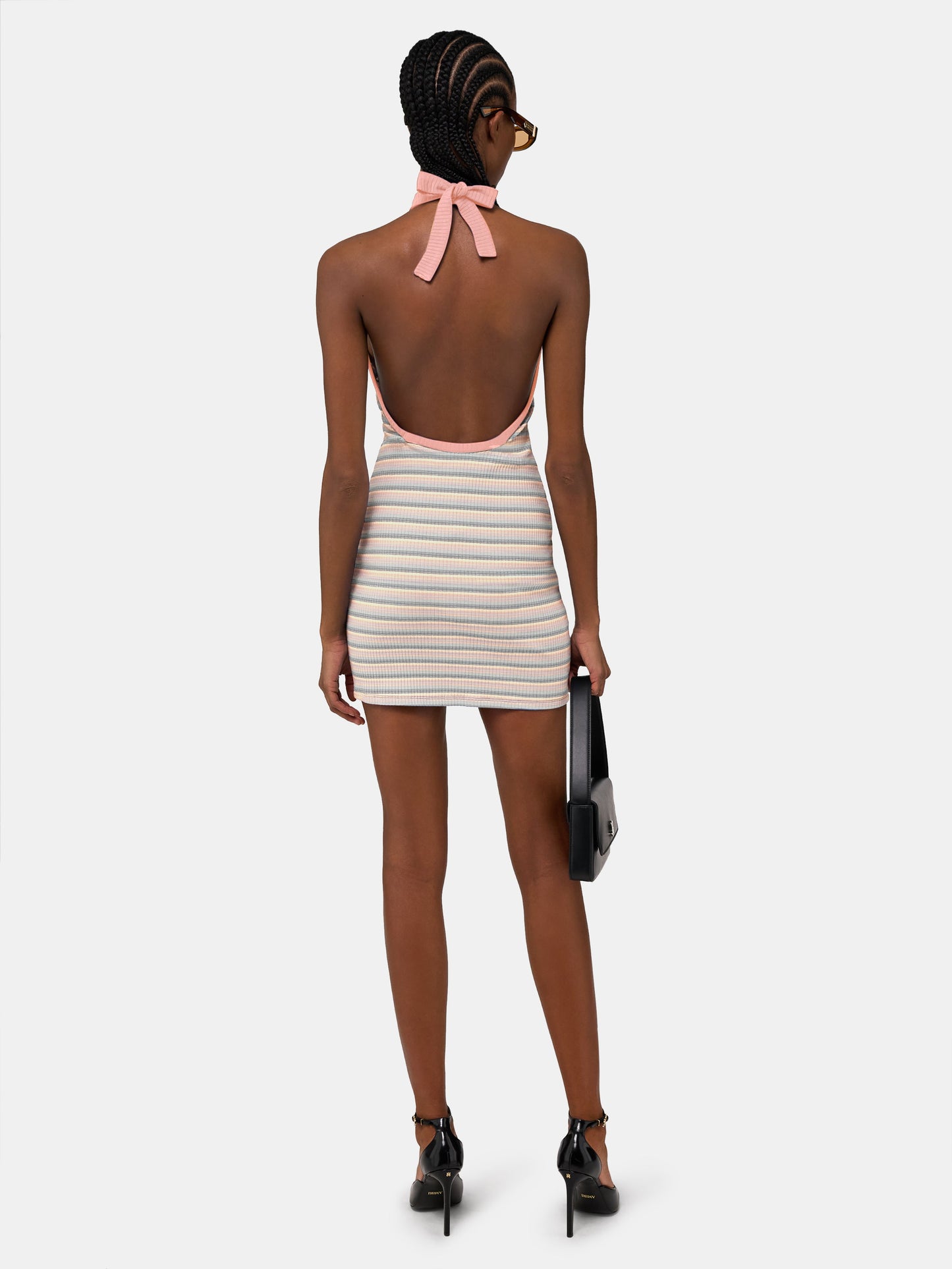 Ma Striped Halter Mini Dress - Multi | Amiri Budget Friendly