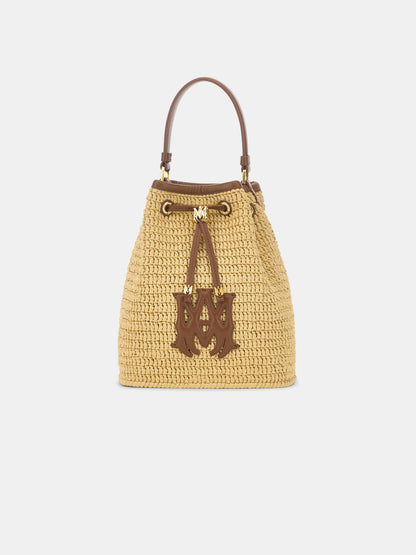 Raffia Micro Ma Bucket Bag - Natural | Amiri Sale