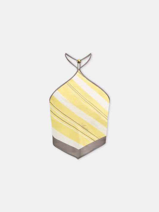 Ma Striped Scarf Top - Citrine | Amiri Value