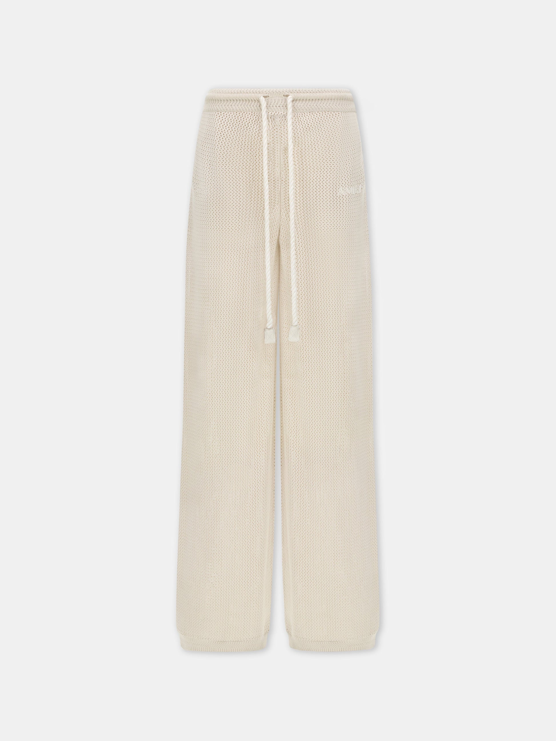 Amiri Crochet Mesh Pant - -Alabaster | Amiri Featured