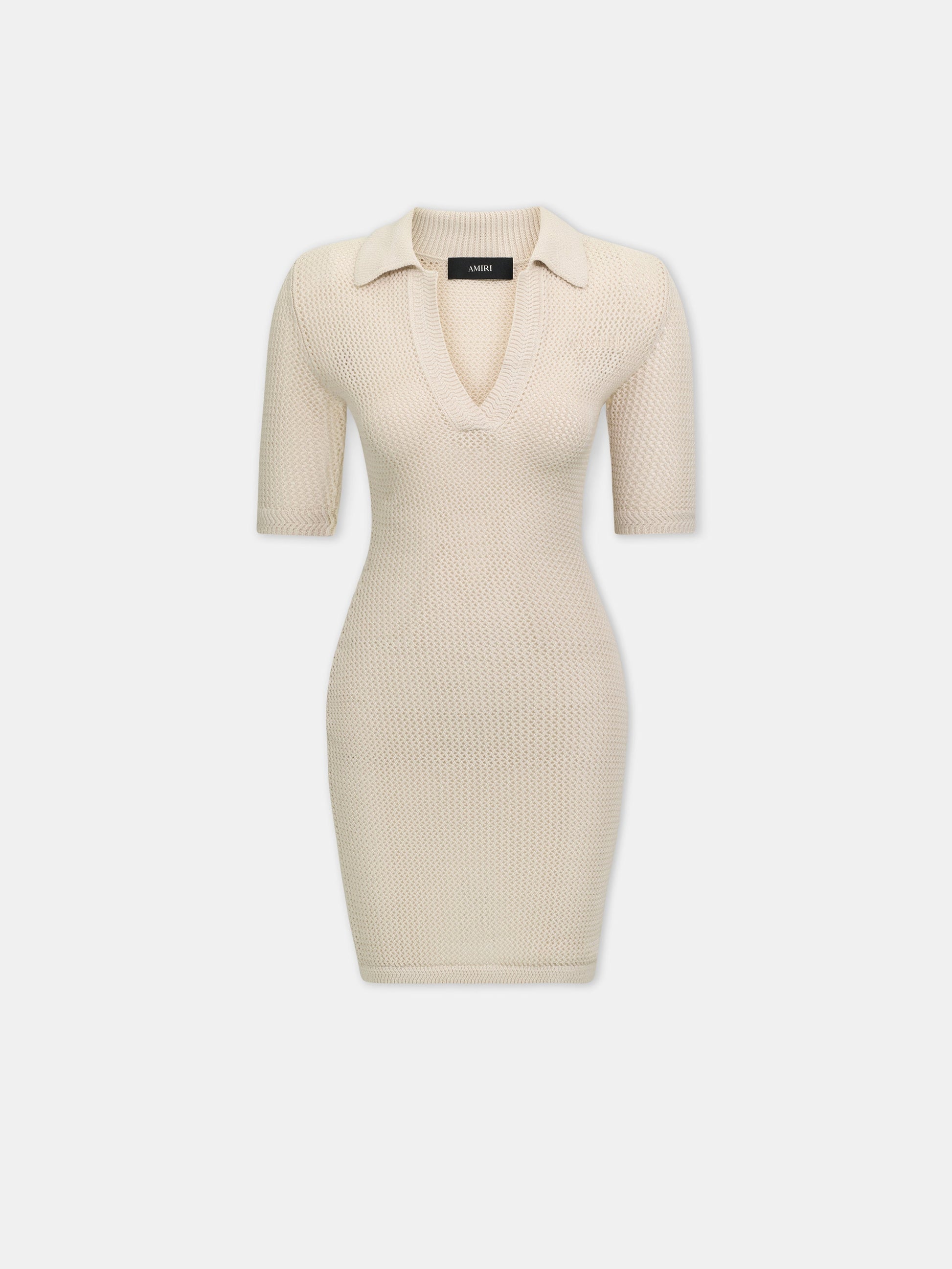 Amiri Crochet Mini Dress - Alabaster | Amiri Best Seller