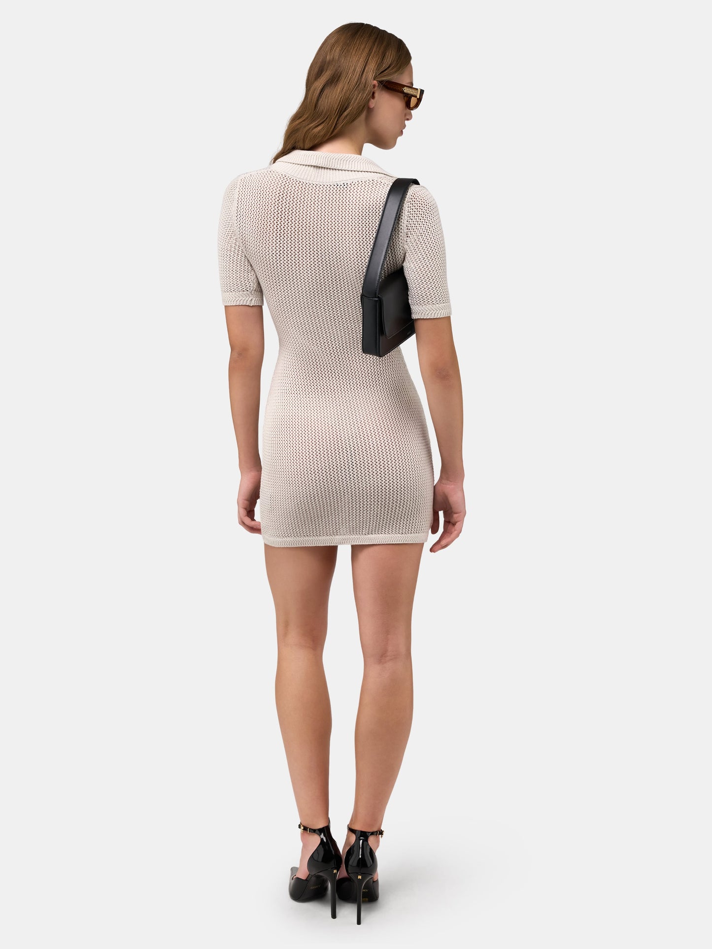 Amiri Crochet Mini Dress - Alabaster | Amiri Best Seller