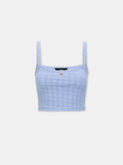 Ma Quad Toweling Tank - Skyline Blue | Amiri Sale