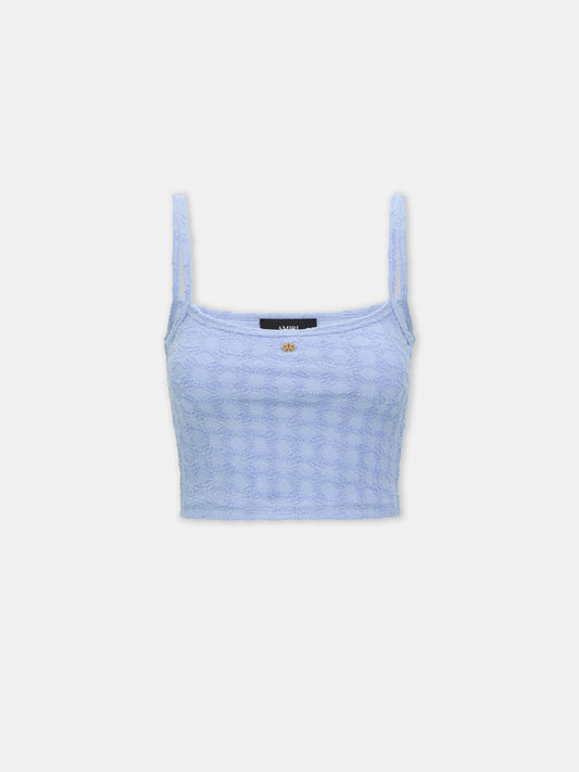 Ma Quad Toweling Tank - Skyline Blue | Amiri Sale