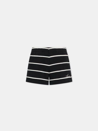 Striped Sweatshort - Black | Amiri Affordable