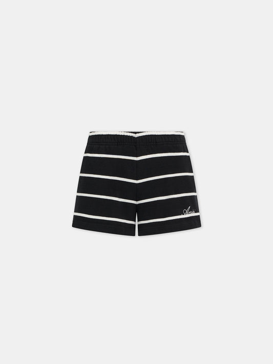 Striped Sweatshort - Black | Amiri Affordable
