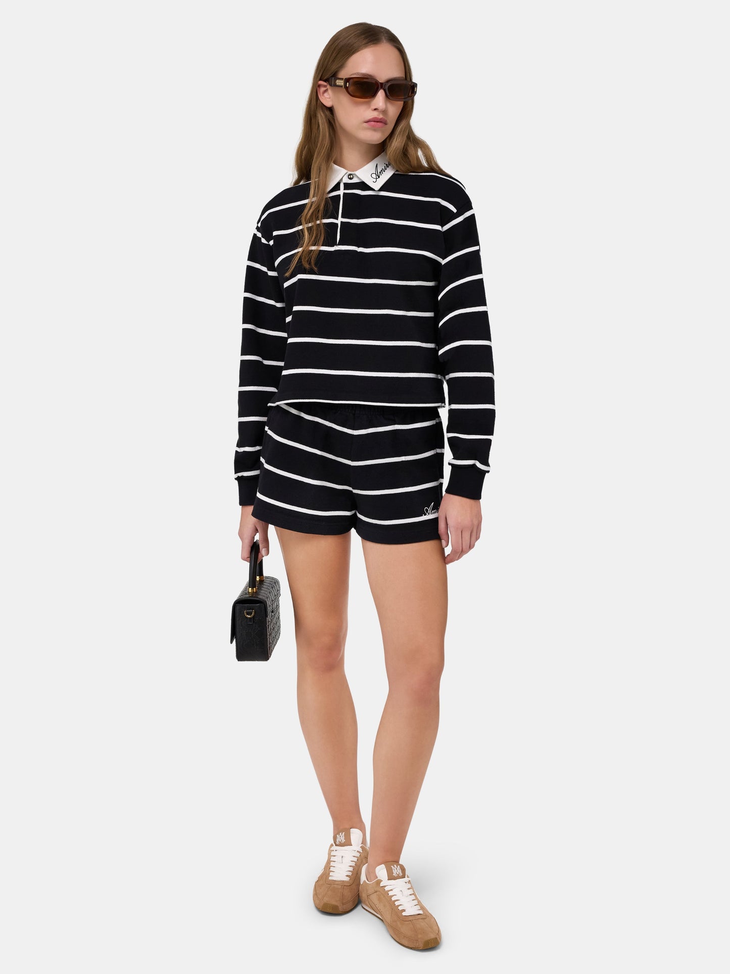 Striped Sweatshort - Black | Amiri Affordable