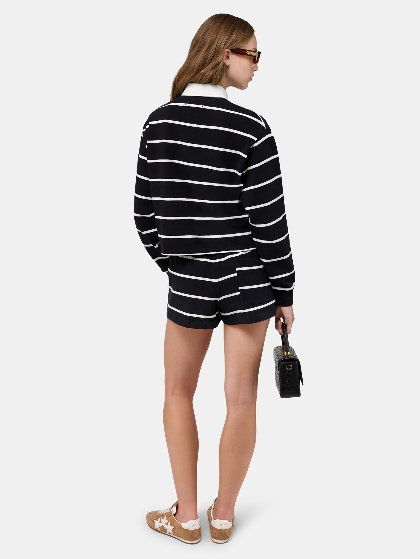 Striped Sweatshort - Black | Amiri Affordable