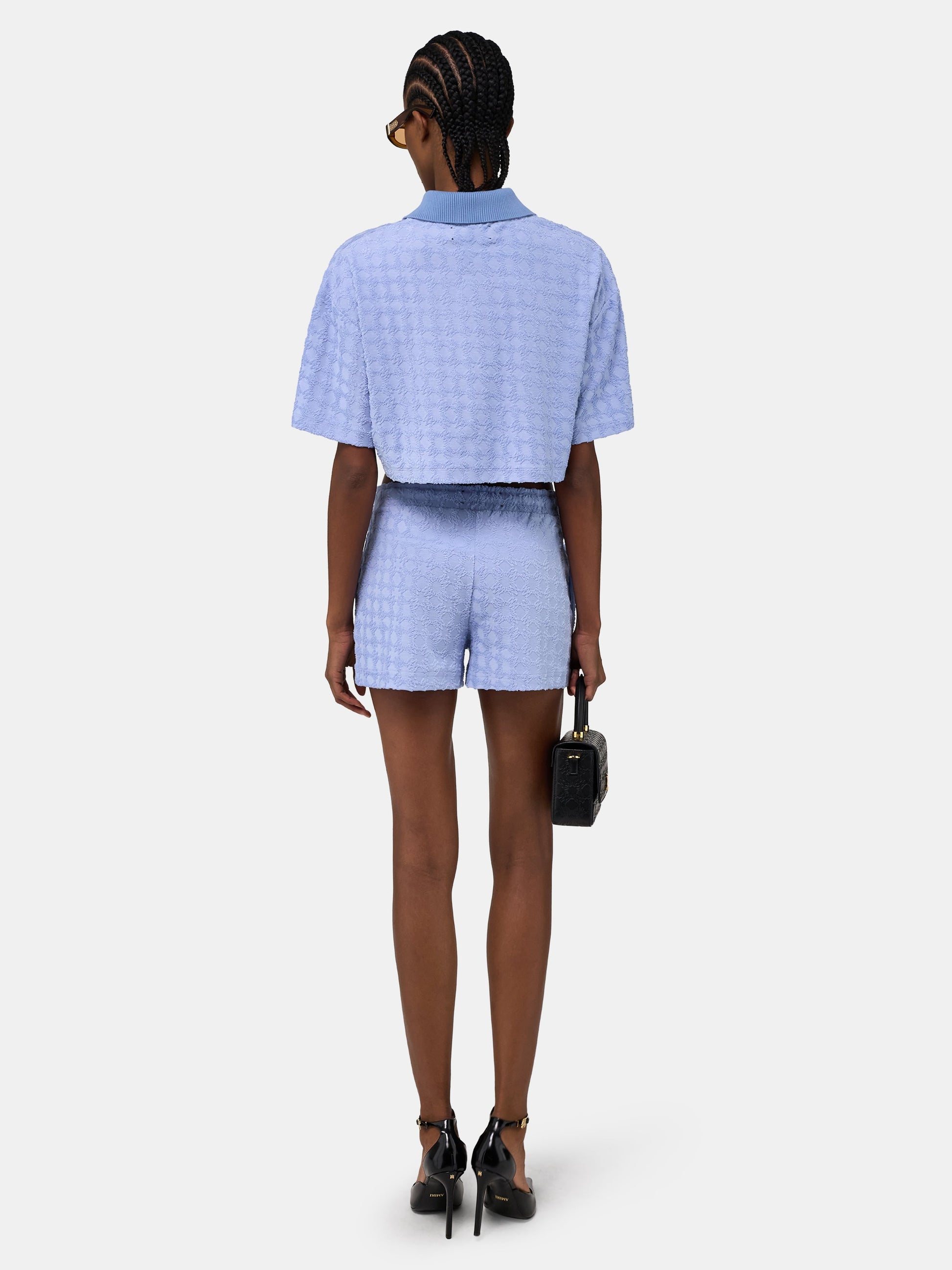 Ma Quad Toweling Polo - Skyline Blue | Amiri Budget Friendly