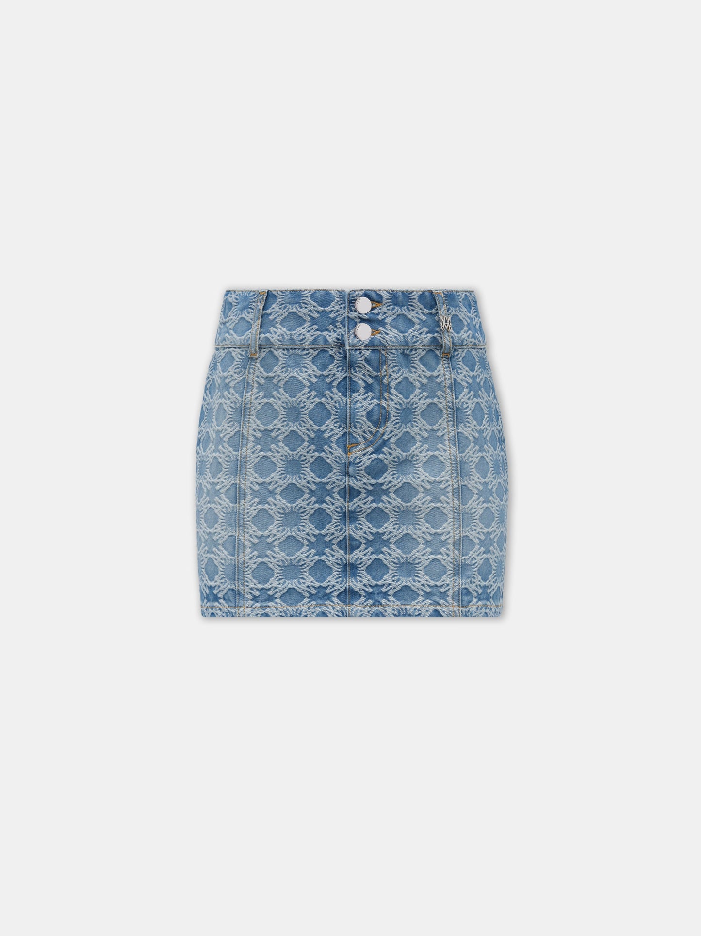 Ma Quad Jacquard Mini Skirt - Stone Indigo | Amiri Popular Choice