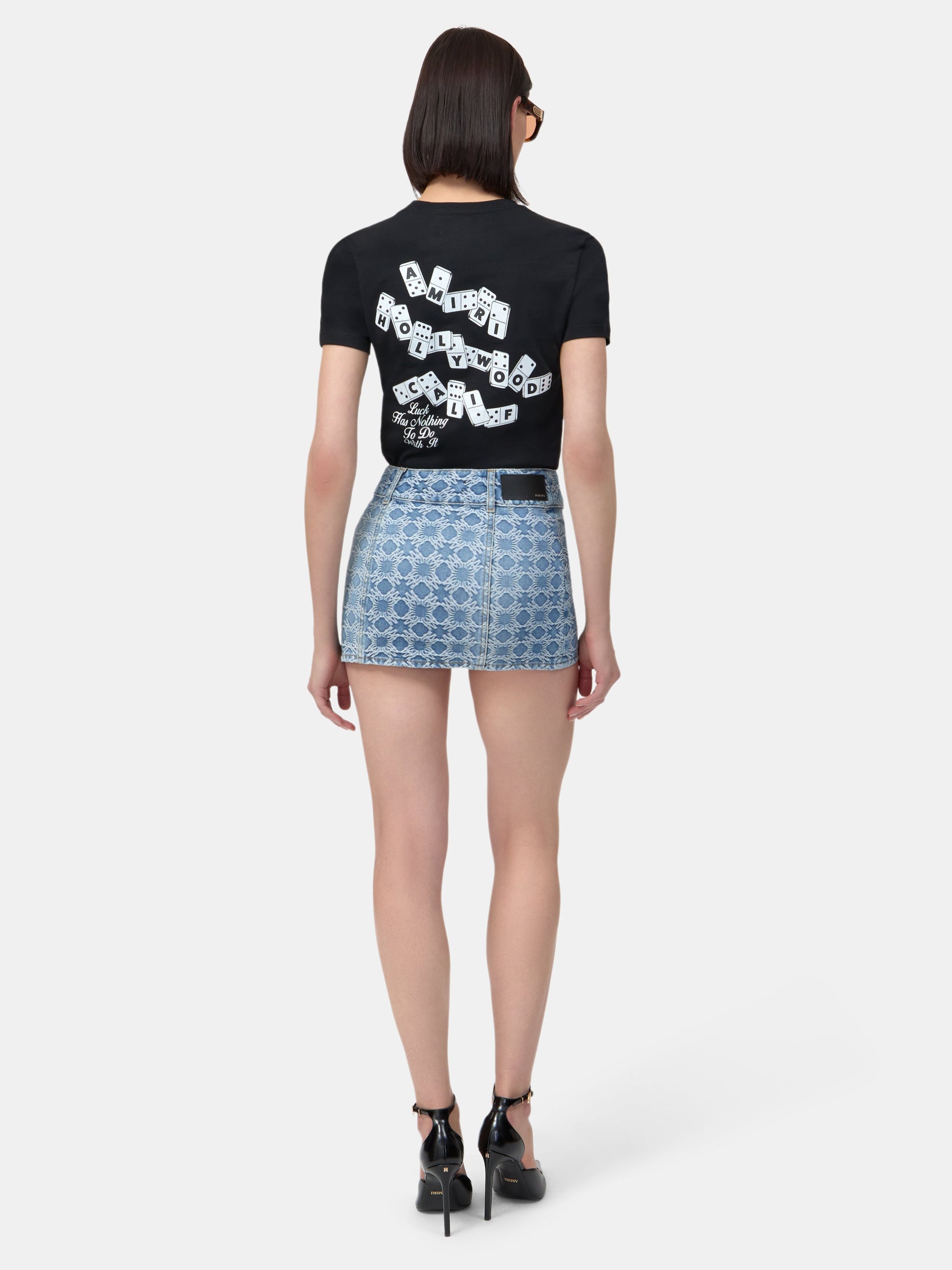 Ma Quad Jacquard Mini Skirt - Stone Indigo | Amiri Popular Choice