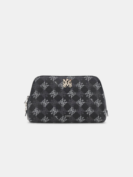 Ma Quad Canvas Micro Cosmetic Bag - Black | Amiri Online
