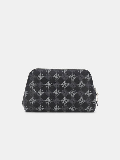 Ma Quad Canvas Micro Cosmetic Bag - Black | Amiri Online