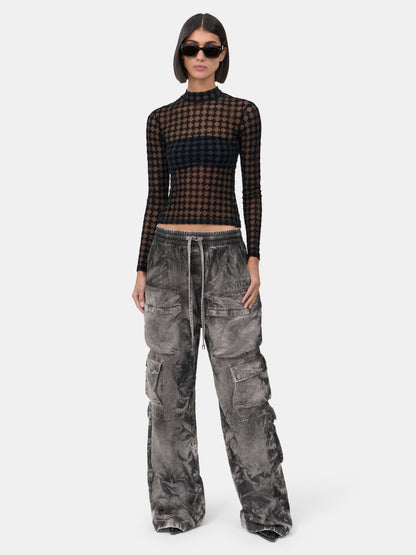 Ma Quad Flocked Top - Black | Amiri Value