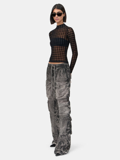 Ma Quad Flocked Top - Black | Amiri Value