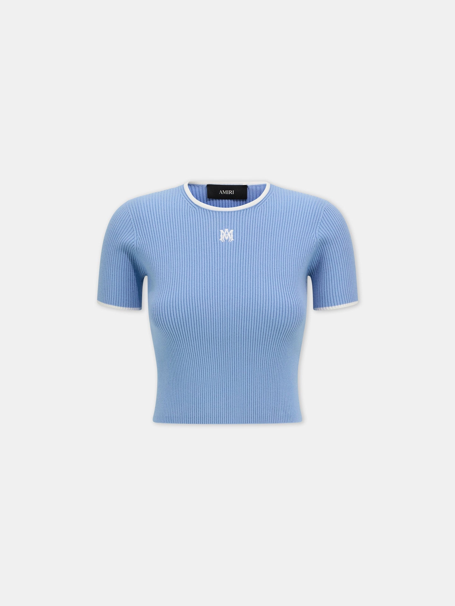 Ma Rib Knit Baby Tee - Skyline Blue | Amiri Special Offer